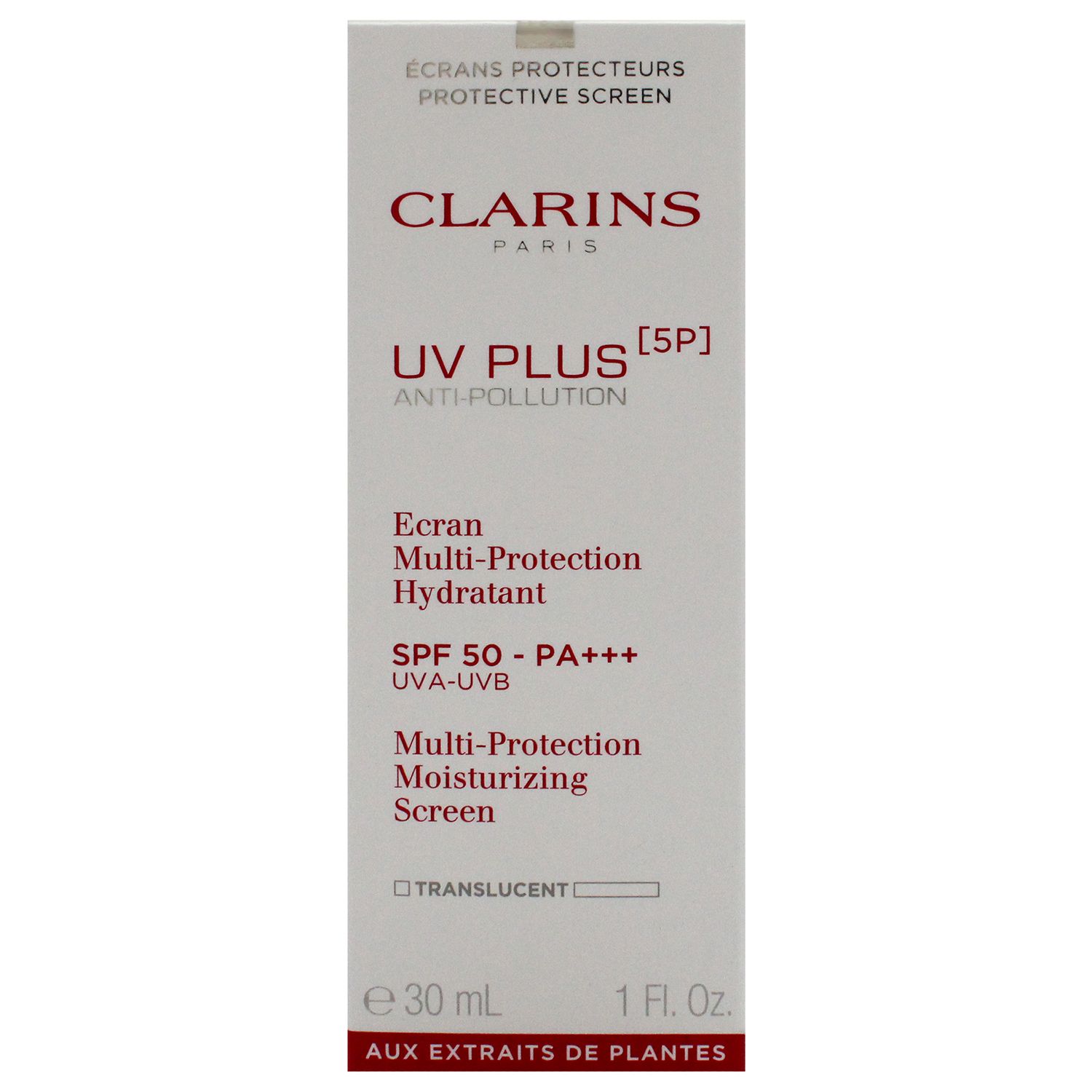 Clarins UV Plus Anti Pollution SPF 50 PA+ Sunscreen, 1 OZ