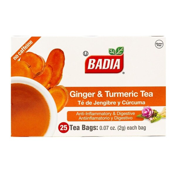 Badia Te de Jengibre y Curcuma (Ginger&Turmeric Tea Bags)