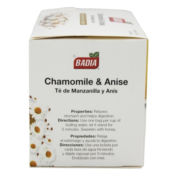 Badia Te de Manzanilla y Anis (Chamomile&Anise Tea Bags)