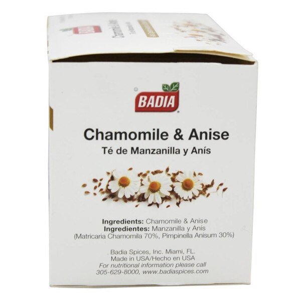 Badia Te de Manzanilla y Anis (Chamomile&Anise Tea Bags)