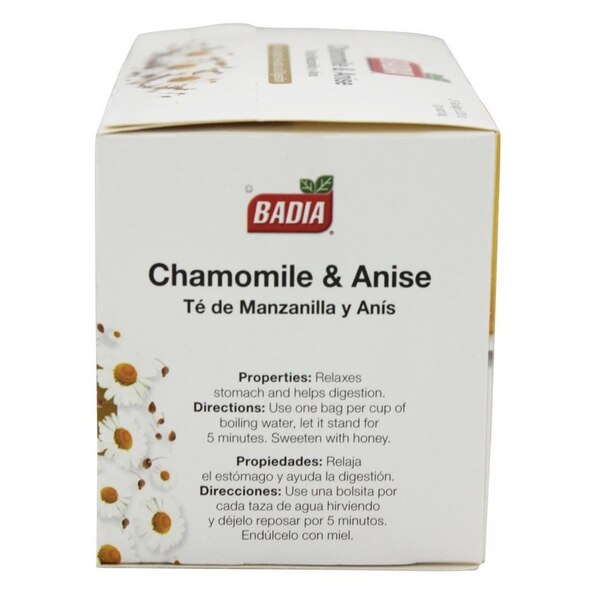 Badia Te de Manzanilla y Anis (Chamomile&Anise Tea Bags)
