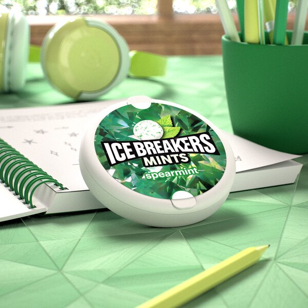 Ice Breakers Spearmint Sugar Free Mints, 1.56 oz
