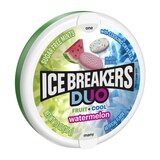 Ice Breakers Duo Fruit + Cool Watermelon Sugar Free Mints, 1.3 oz, thumbnail image