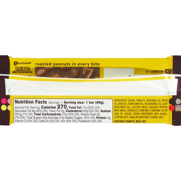 Mr. Goodbar Chocolate Candy Bar with Peanuts, 1.75 oz