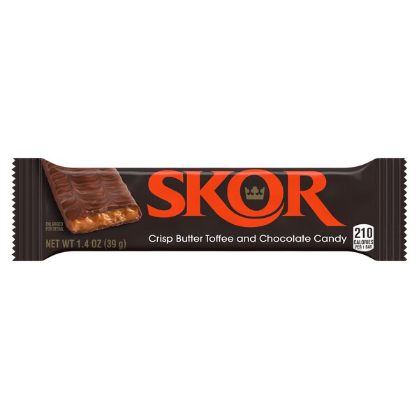 Hershey's, Skor Milk Chocolate Crisp Butter Toffee Bar, 1.4 oz