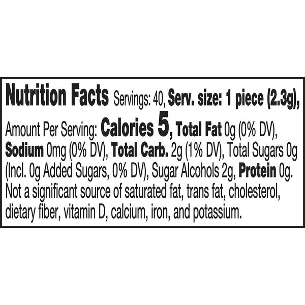 Ice Breakers Ice Cubes Wintergreen Sugar Free Gum, 40 ct, 3.37 oz