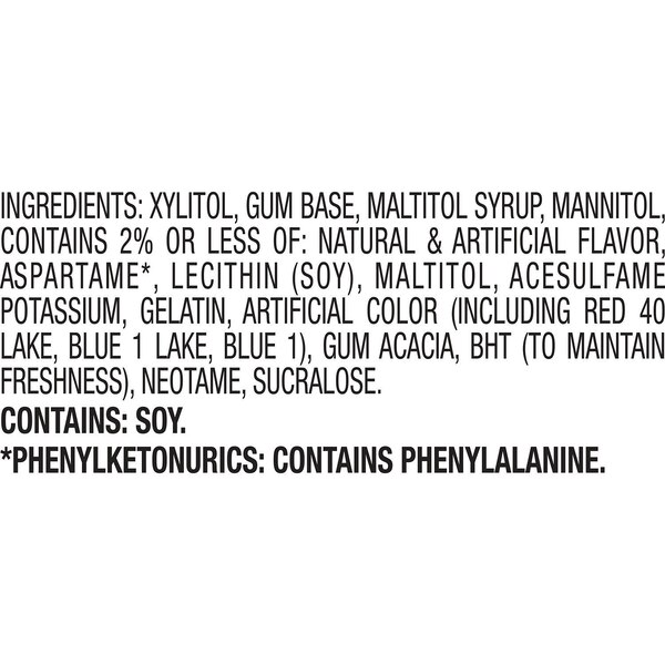 Ice Breakers Ice Cubes Sugar Free Chewing Gum Bottle, 40 ct, 3.24 oz