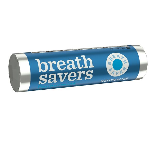 Breath Savers, Peppermint Flavored Sugar Free Breath Mints, 0.75 oz