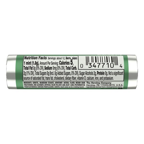 Breath Savers, Mints Spearmint Roll, 0.75 oz