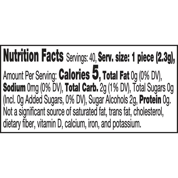 Ice Breakers Ice Cubes Sugar Free Gum, Cinnamon, 40 ct, 3.24 oz