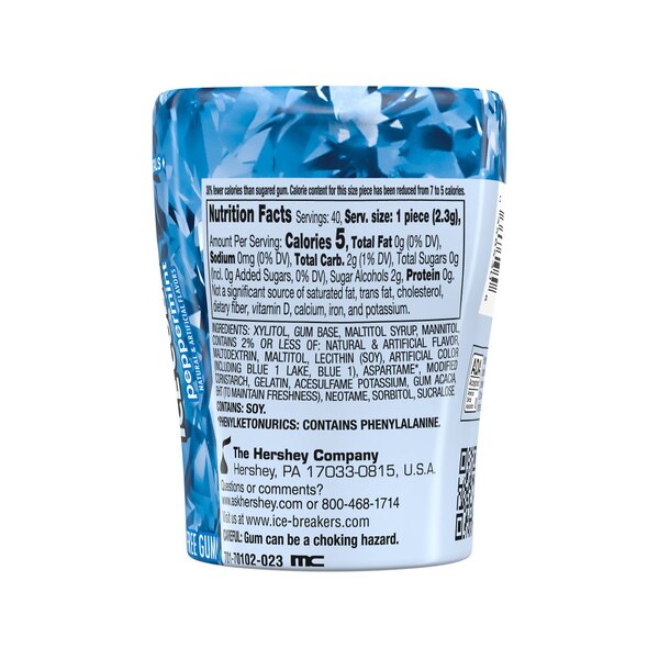 Ice Breakers Ice Cubes Peppermint Sugar Free Gum