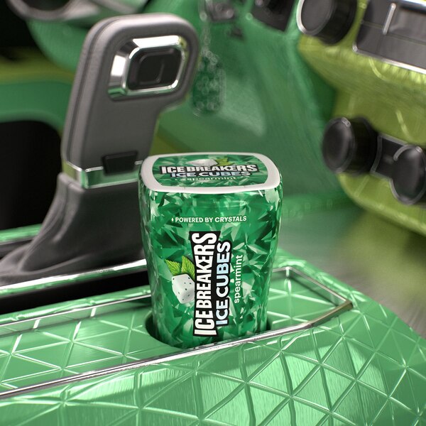 Ice Breakers Ice Cubes Spearmint Sugar Free Gum, 40 ct, 3.24 oz