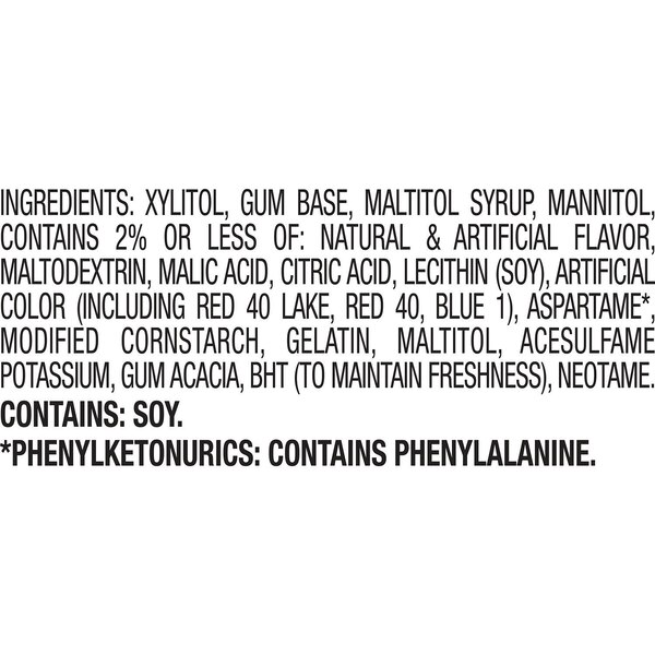 Ice Breakers Ice Cubes Sugar Free Chewing Gum Bottle, 40 ct, 3.24 oz