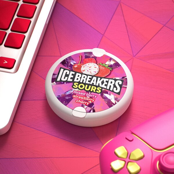 Ice Breakers Sours, Sugar free, Assorted Fruit, 1.5 oz