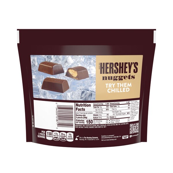 Hershey's, Nuggets Milk Chocolate with Almonds Candy Bars, 10.1 Oz