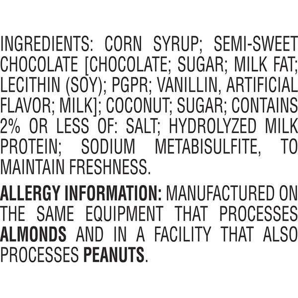Mounds, Dark Chocolate & Coconut Snack Size Candy Bars, 11.3 oz