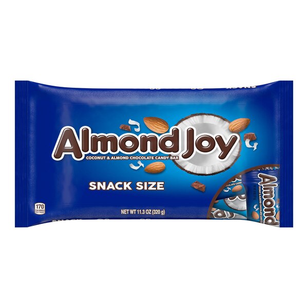 Almond Joy Coconut and Almond Chocolate Snack Size Candy, 11.3 oz