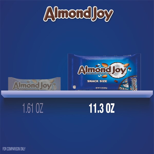 Almond Joy Coconut and Almond Chocolate Snack Size Candy, 11.3 oz