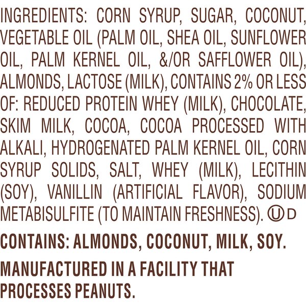 Almond Joy Coconut and Almond Chocolate Snack Size Candy, 11.3 oz