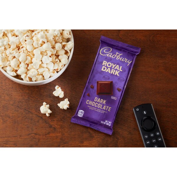 Cadbury Royal Semi-Sweet Dark Chocolate Bar, 3.5 oz