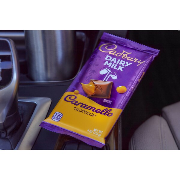 Cadbury Dairy Milk Caramello Milk Chocolate Caramel Candy, 4 oz