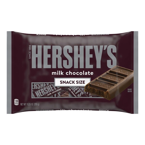 Hershey's Milk Chocolate Snack Size Candy, 10.35 oz