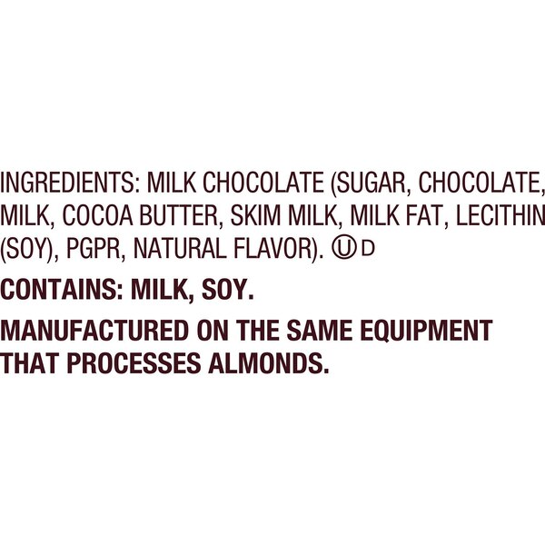 Hershey's, Milk Chocolate Snack Size Candy Bars, 4.5 oz
