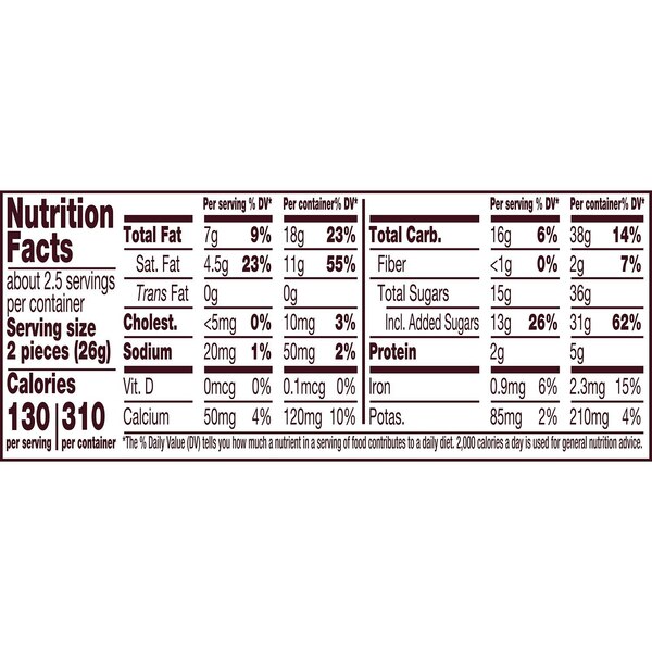 Herchey's Milk Chocolate Snack Size Candy, 5 ct, 2.25 oz