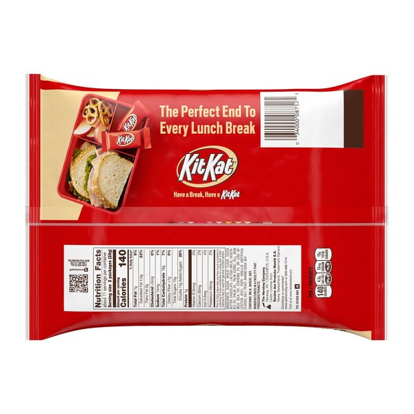 Kit Kat Milk Chocolate Wafer Snack Size, Candy Bag, 10.78 oz