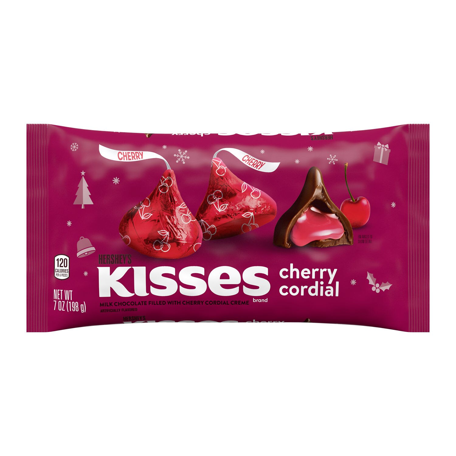 Hershey's Kisses Brand With Cordial Creme, 8 OZ, 12 CT
