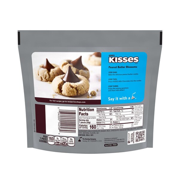 Hershey's Milk Chocolate Kisses, 10.8 oz