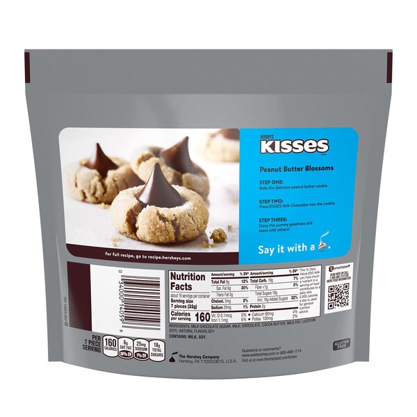 Hershey's Kisses Milk Chocolate Family Bag, 17.9 oz