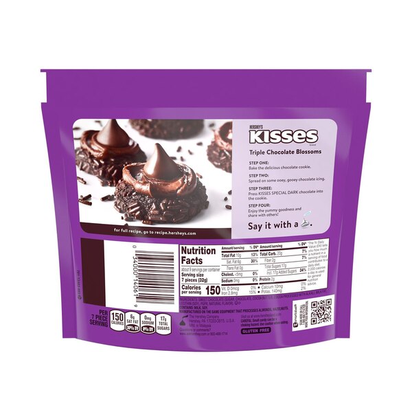 Hershey's Kisses Special Dark Mildly Sweet Chocolates, 10 oz