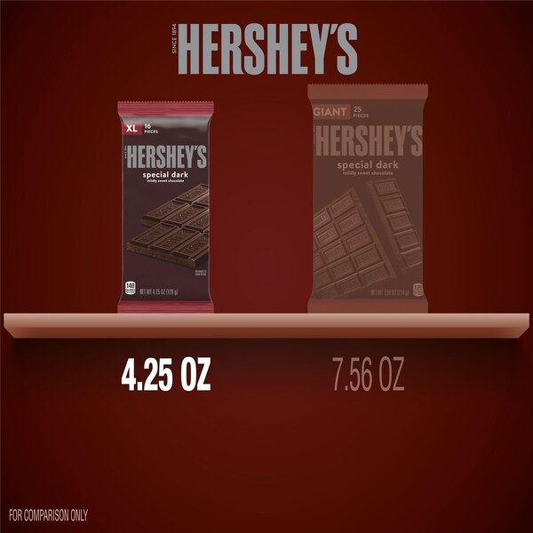 Hershey's, Special Dark Mildly Sweet Chocolate, 4.25 Oz