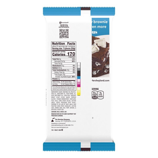 Hershey's Cookies 'n' Creme Giant Candy, 7.37 Oz