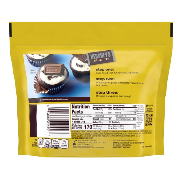 Hershey's Assorted Milk Chocolate and Dark Chocolate Miniatures