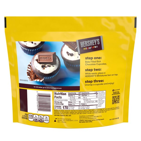 Hershey's Miniatures Assorted Chocolate Candy, 17.6 oz
