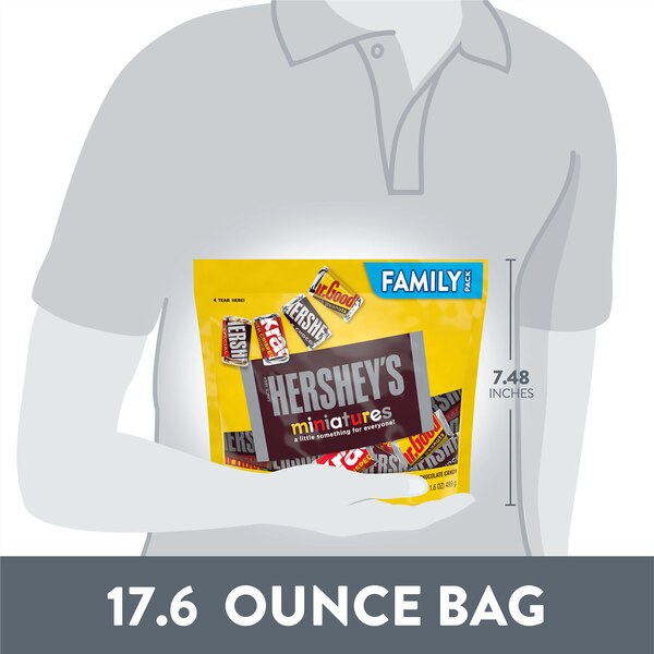 Hershey's Miniatures Assorted Chocolate Candy, 17.6 oz