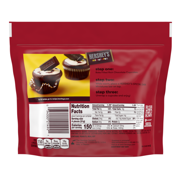 Hershey's Special Dark Chocolate Assorted Miniatures, 10.88 oz