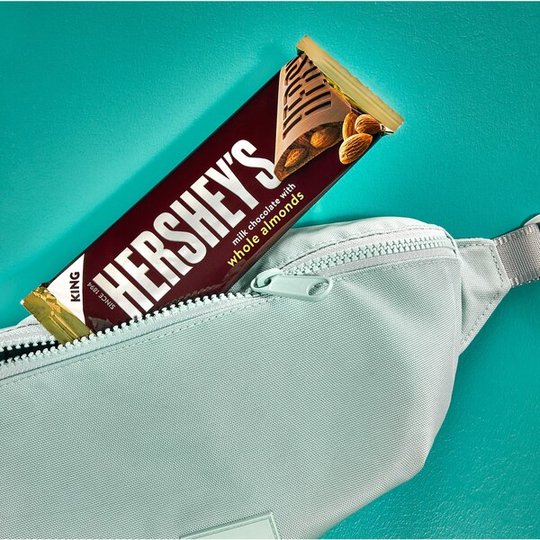 Hershey's Milk Chocolate with Almonds Candy Bar, King Size ,2.6 oz