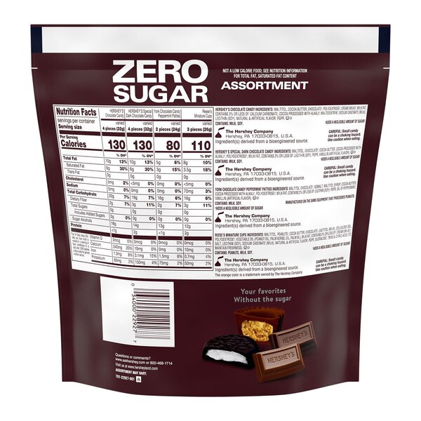 Hershey's, Zero Sugar Assorted Bag 15.5 oz