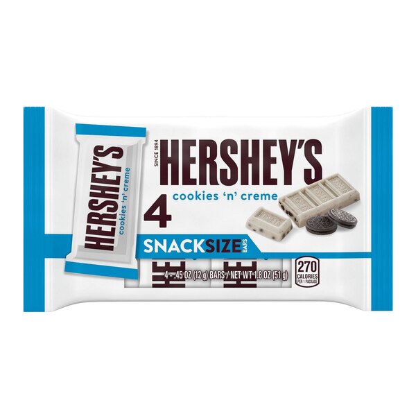 Hershey's Milk Chocolate Snack Size Candy, 5 ct