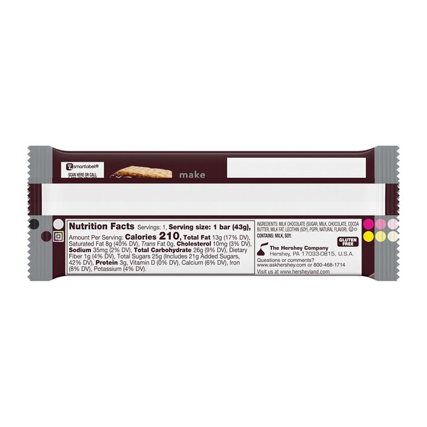Hershey's Milk Chocolate Candy, 1.55 oz