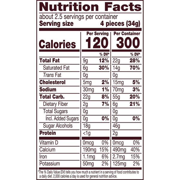 Hershey's, Sugar Free Caramel Filled Chocolate, 3 Oz