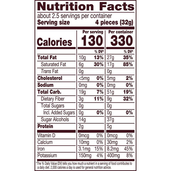 Hershey's, Dark Chocolate Candy Sugar Free, 3 Oz