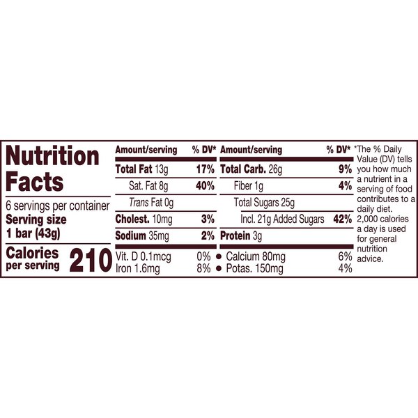 Hershey's Milk Chocolate Candy Bars, 6 ct, 1.55 oz