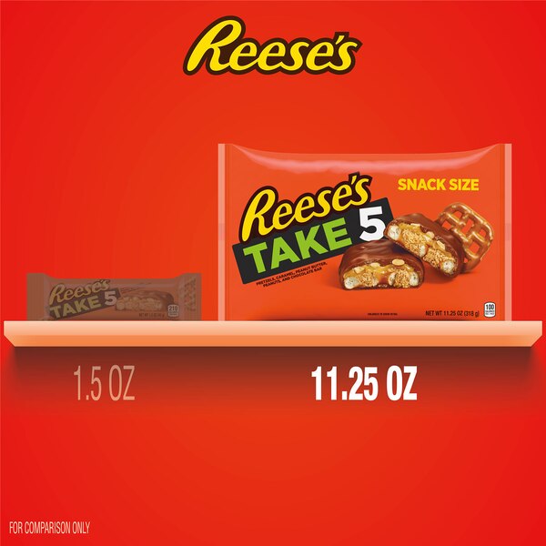Reese's, Take 5 Pretzel, Peanut and Chocolate Snack Size, 11.25 oz