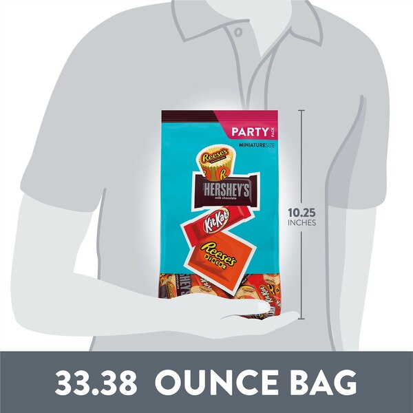 Hershey's, Kit Kat And Reese's Assorted Flavored Miniatures, Candy Party Pack, 33.38 oz