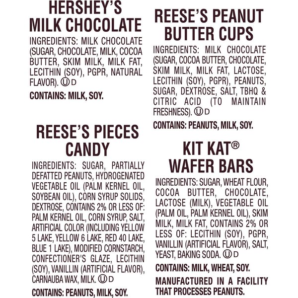 Hershey's, Kit Kat And Reese's Assorted Flavored Miniatures, Candy Party Pack, 33.38 oz
