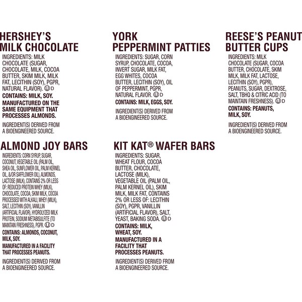 Hershey Assorted Chocolate Flavored Snack Size Candy, 33.43 oz